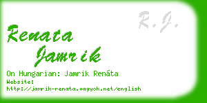 renata jamrik business card